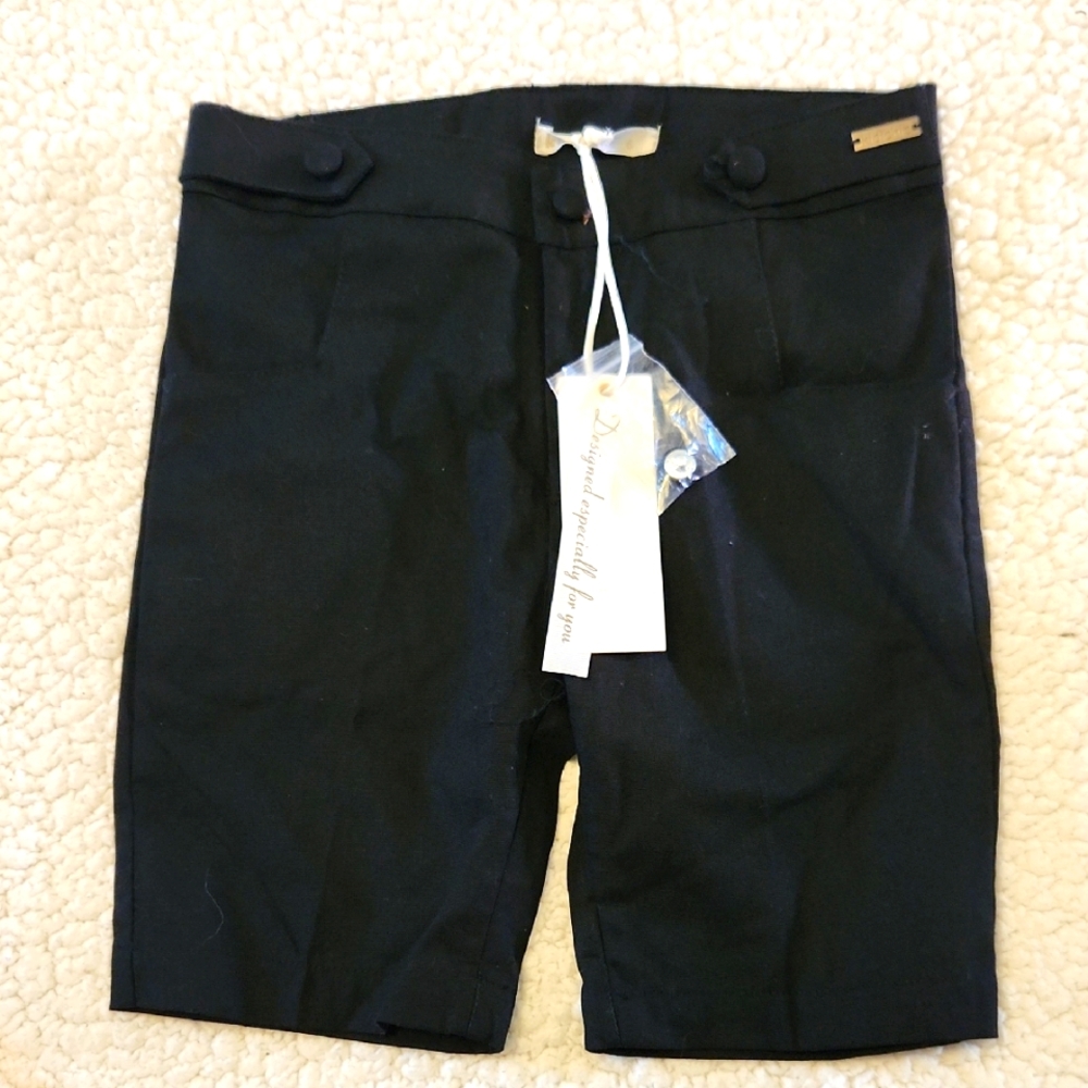 Kidichic Black Boy's  Dressy Shorts